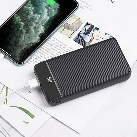 Универсальный Доп. Аккумулятор 10000mAh, J59, HOCO, черный
