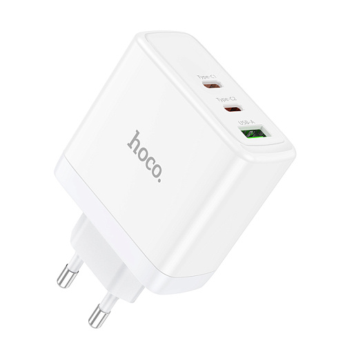 Сетевое зарядное устройство, 3 PD 45W/20W + 1 USB 18W (N30), HOCO, белый