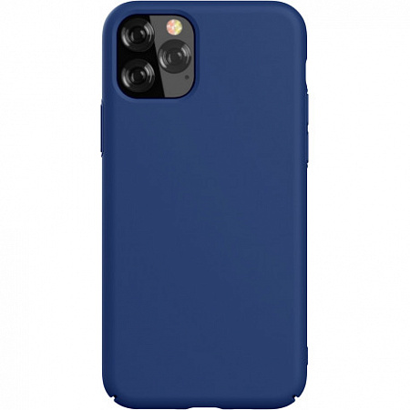 Чехол-накладка для iPhone 11 Pro, Silicon Case, темно-синий