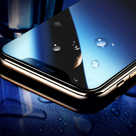 Защитное стекло на iPhone XR/11 (A34 Plus), HOCO, Антишпионское стекло, черное