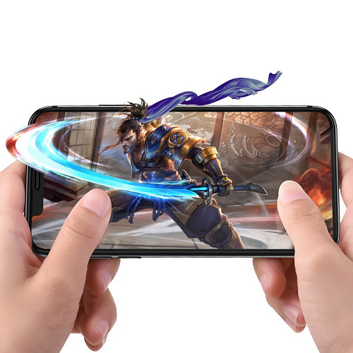 Защитное стекло на iPhone XS Max/11 Pro Max (G16), HOCO, Guardian shield serie, черное