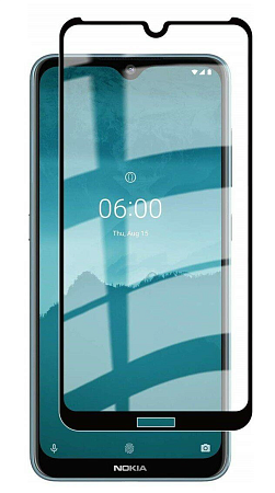 Защитное стекло на Nokia 3.2, 21D, черный, X-CASE