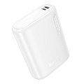 Универсальный Доп. Аккумулятор 5000mAh, J158, HOCO, выход: 1 USB: 5V/2, белый