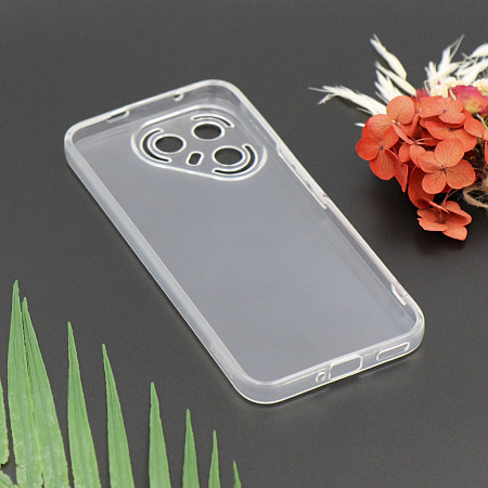 Чехол силиконовый для TECNO Pova 7 Pro (5G), с защитой камеры, X-CASE, прозрачный