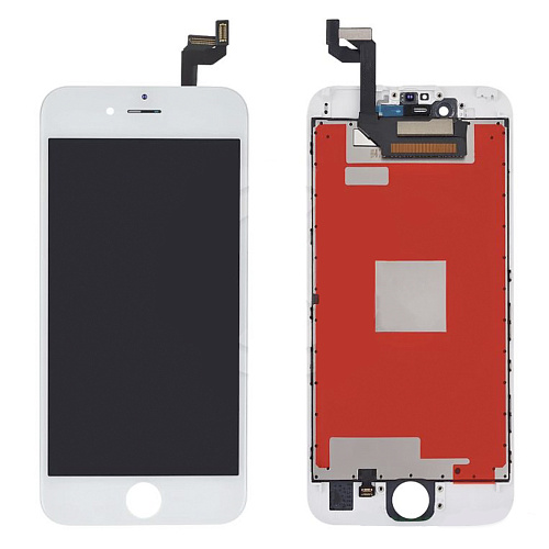 Дисплей iPhone 6S в сборе с тачскрином (белый), высокое качество (HC)