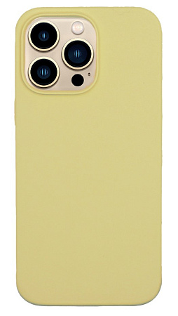 Чехол-накладка для iPhone 14 Pro Max, Silicon Case, без лого, молочный