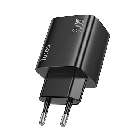 Сетевое зарядное устройство, 2 USB 3.0 QC+2 PD 20W (N55), HOCO, черный