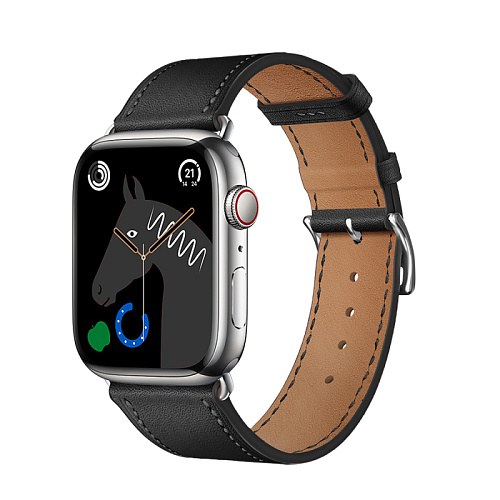 Ремешок на руку для Apple Watch 38/40/41/42 мм, HOCO, WA17, коровья кожа, черный