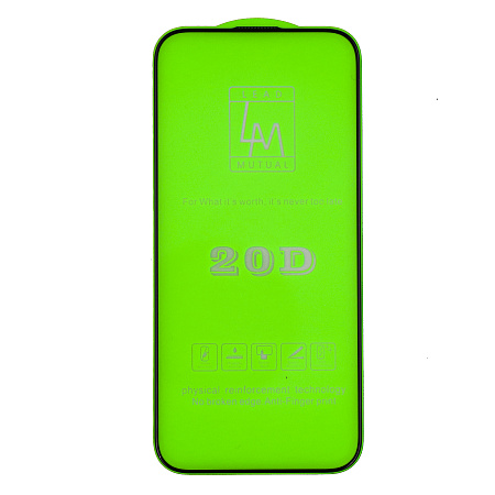 Защитное стекло на iPhone 16 Pro, 20D, черное, X-CASE