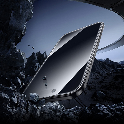 Защитное стекло для iPhone 17 Air, A777 Plus, HOCO, антишпионское, черное