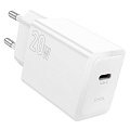 Сетевое зарядное устройство, 1 PD 20W (N68), HOCO, цвет белый