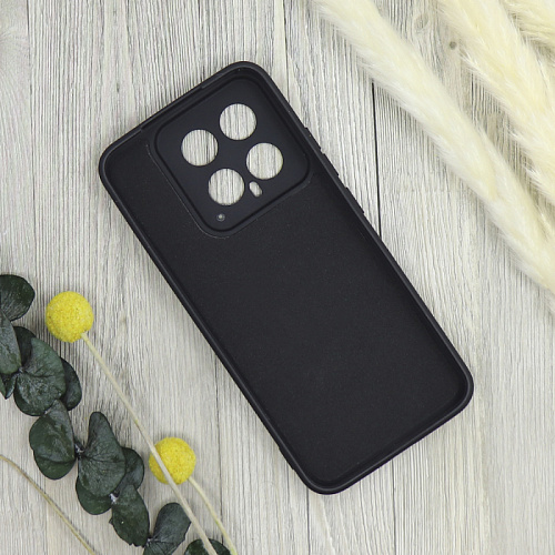 Чехол силиконовый для Xiaomi 14, good quality, с защитой камеры, X-CASE, черный