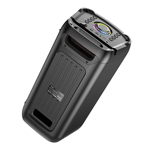 Колонка HA6, +1 проводной микрофон, Danny outdoor BT speaker, HOCO, черная