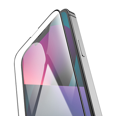 Защитное стекло на iPhone 13 Pro Max (6.7)/14 Plus, G7, HOCO, Full screen HD tempered glass, черное