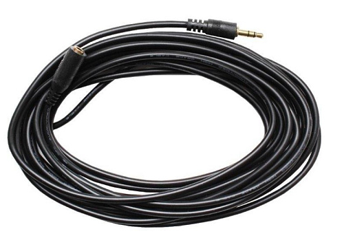 Удлинитель Jack 3.5 (5м), черный