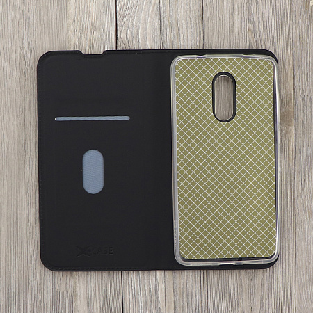 Чехол-книжка для Xiaomi Redmi Note 4/Note 4X, X-CASE, боковой, черный