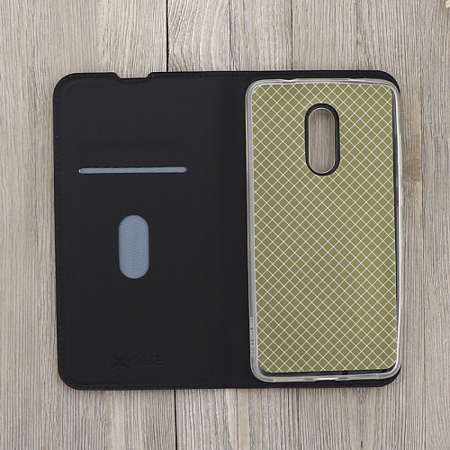 Чехол-книжка для Xiaomi Redmi Note 4/Note 4X, X-CASE, боковой, черный