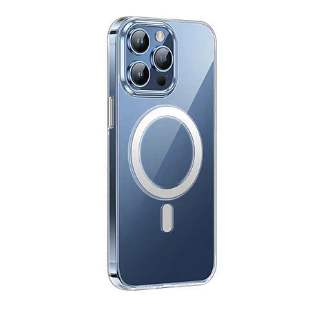 Чехол силиконовый для iPhone 15 Pro (6.1), Магнитный (MagSafe), X-CASE, прозрачный