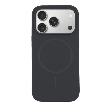 Чехол-накладка для iPhone 17 Pro Max, Silicon Case, магнитный (MagSafe), без лого, X-CASE, угольно-серый