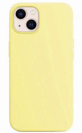 Чехол-накладка для iPhone 14, Silicon Case, без лого, молочный