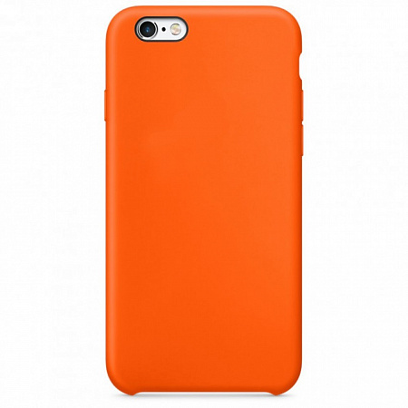 Чехол - накладка для iPhone 6 Plus/6S Plus, Silicon Case, оранжевый
