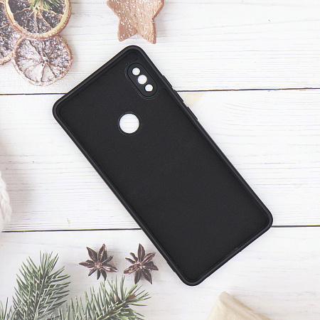 Чехол силиконовый для Xiaomi Redmi Note 5 Prо/Note 5, с микрофиброй внутри, с защитой камеры, X-CASE, черный