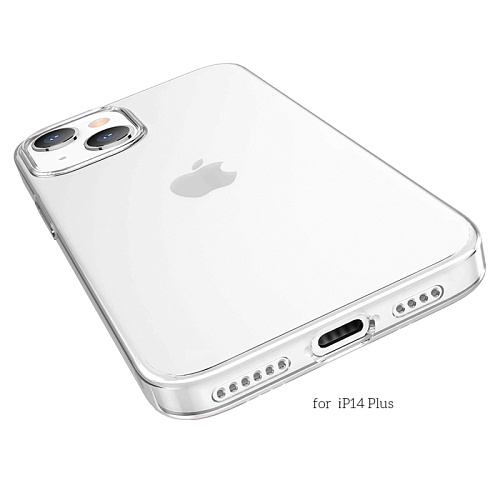 Чехол силиконовый для iPhone 14 Plus, Light series TPU, HOCO, прозрачный
