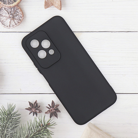 Чехол силиконовый для Honor 200 Lite (5G), с микрофиброй внутри, с защитой камеры, X-CASE, черный