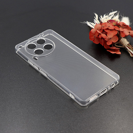 Чехол силиконовый для TECNO Camon 30 (4G), с защитой камеры, X-CASE, прозрачный