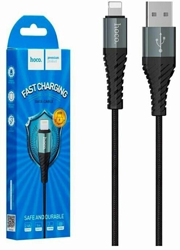 USB дата кабель Lightning, HOCO, X38, черный