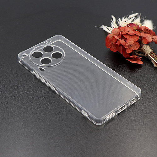 Чехол силиконовый для TECNO Camon 30 (4G), с защитой камеры, X-CASE, прозрачный