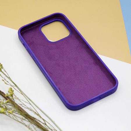 Чехол-накладка для iPhone 14 Pro Max, Silicon Case, без лого, индиго