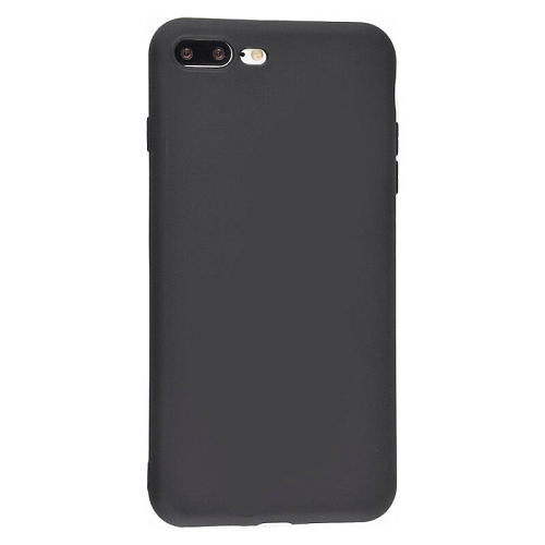 Чехол силиконовый для iPhone 7 Plus/8 Plus, с микрофиброй внутри, с защитой камеры, X-CASE, черный