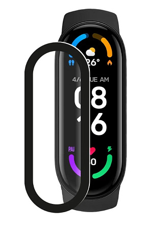 Защитная пленка на Xiaomi Mi Band 6, черная