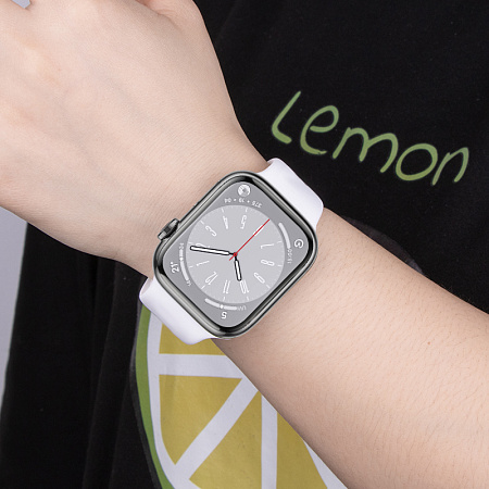Ремешок на руку для Apple Watch 38/40/41/42 мм, HOCO, WA15, Silicon, белый