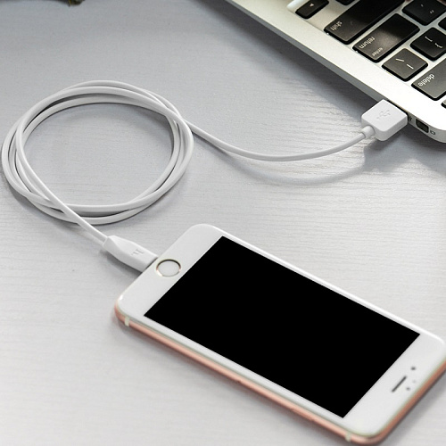 USB дата кабель Lightning, HOCO, X1, 1M, белый