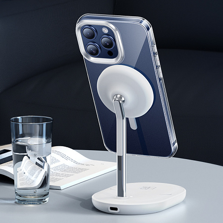 Чехол для iPhone 15 Pro, PC, Магнитный (MagSafe), AS3, HOCO, прозрачный