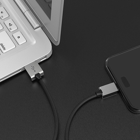 USB Кабель Micro, HOCO, U49, черный