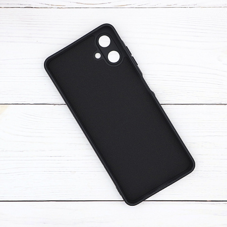 Чехол силиконовый для Samsung Galaxy A06, с микрофиброй внутри, с защитой камеры, X-CASE, черный