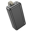 Универсальный Доп. Аккумулятор 30000mAh, J91B, HOCO,  выход 2 USB (2.1A), вход Micro/Type-C, черный