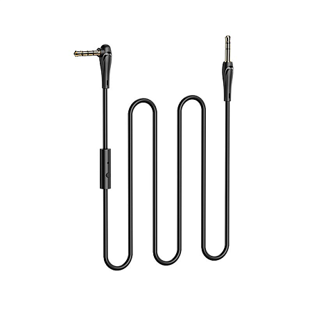 AUX Audio кабель 3,5 мм, UPA15, HOCO, угловой, черный