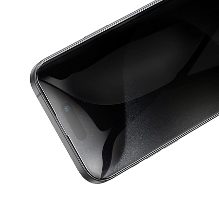Защитное стекло для iPhone 15 Pro Max, A777 Plus, HOCO, антишпионское, черное