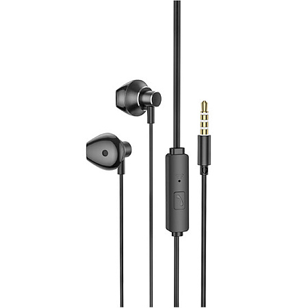 Проводные наушники M75 Belle Universal earphones, HOCO, черные