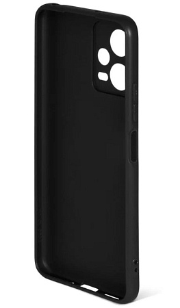 Чехол силиконовый для Xiaomi Redmi Note 12 (5G)/Poco X5 (5G), с защитой камеры, X-CASE, черный