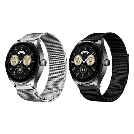 Ремешок на руку универсальный для умных часов 22мм, HOCO, WH02, Milanese loop, серый