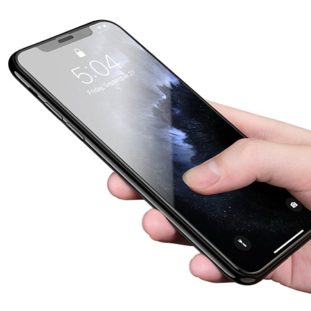 Защитное стекло на iPhone XS Max/11 Pro Max (G9), HOCO, Full screen HD tempered glass, черное