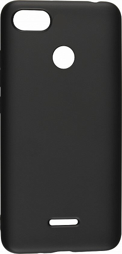 Чехол силиконовый для Xiaomi Redmi 6, черный (под ориг.)