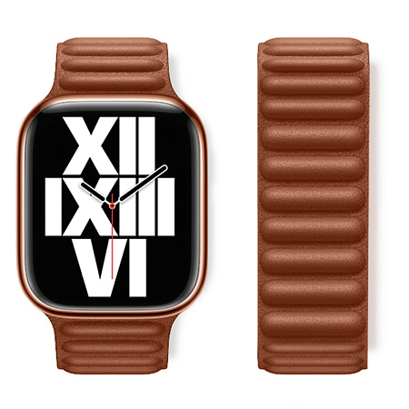 Ремешок на руку для Apple Watch 44/45/46/49 мм, HOCO, WA23, под кожу магнитный, коричневый