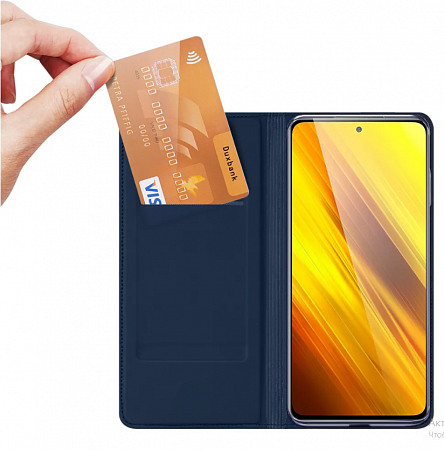 Чехол-книжка для Xiaomi Redmi K30 Pro/Poco F2 Pro, DU DU, боковой, синий