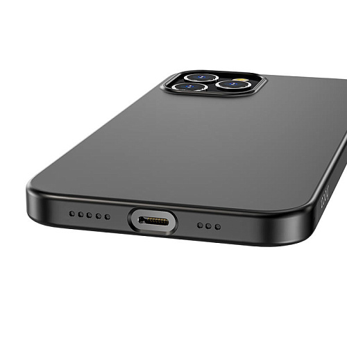 Чехол силиконовый для IPhone 12 Pro Max (6.7), Fascination series TPU, черный, Скидка